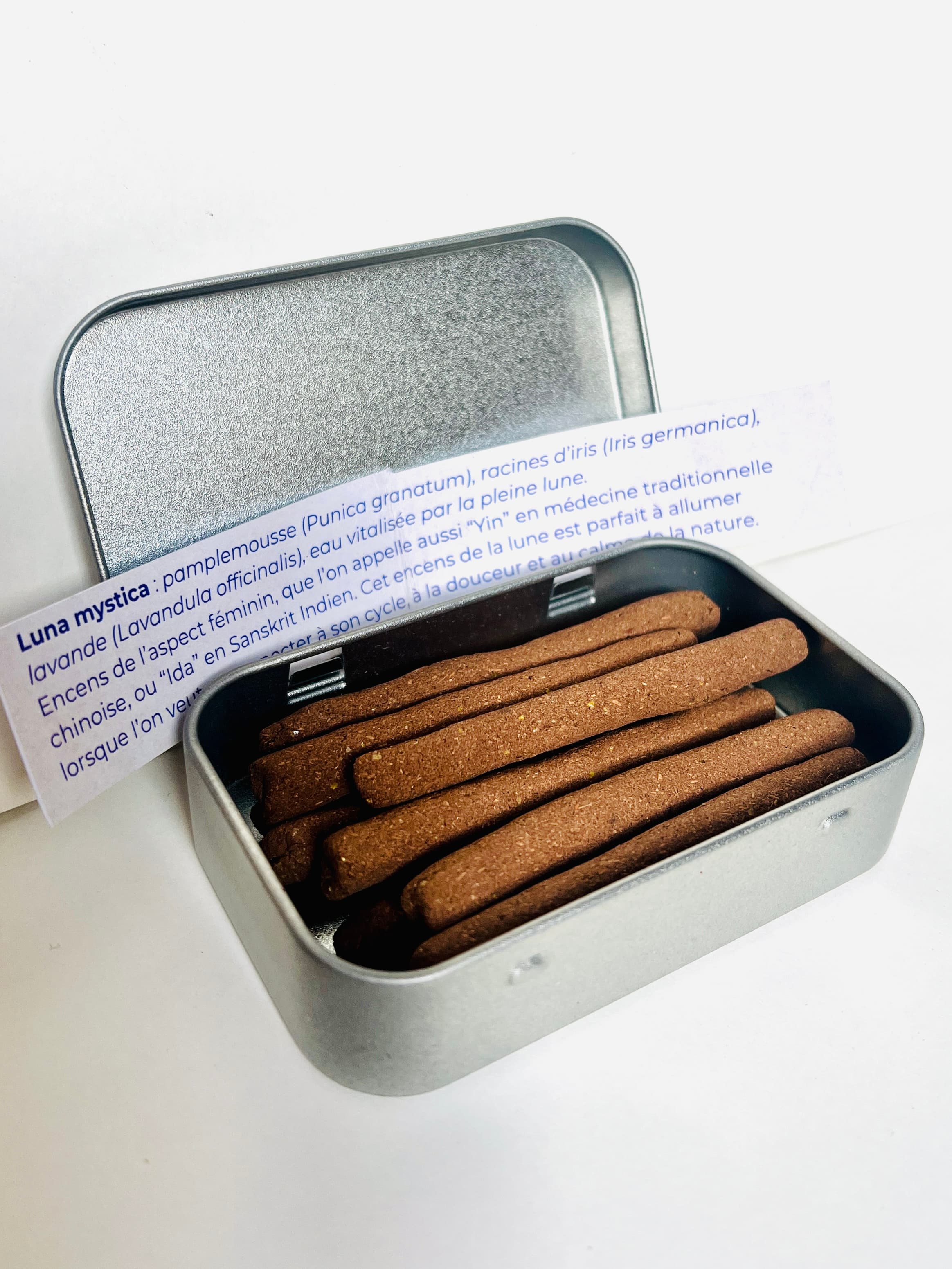 Bâtonnets d'encens x5 (luna mystica) ~ pamplemousse, iris, lavande