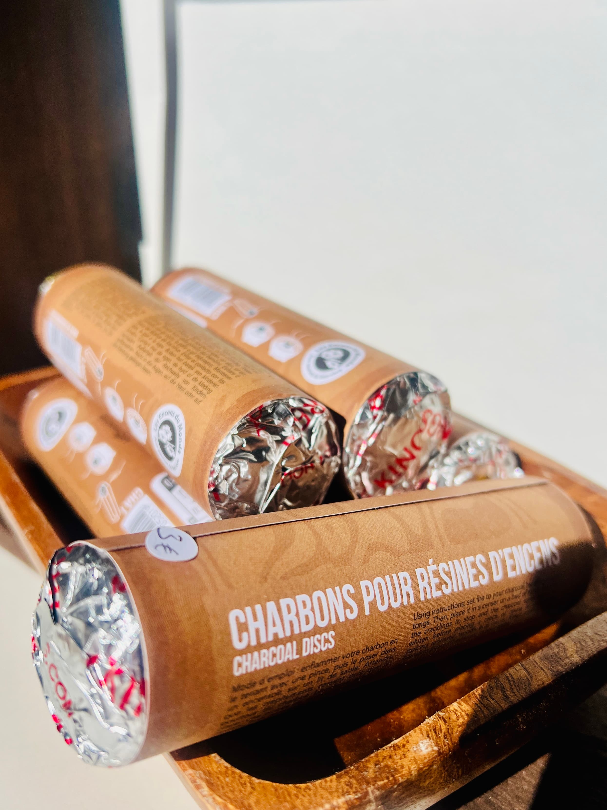Charbons pour résines d'encens