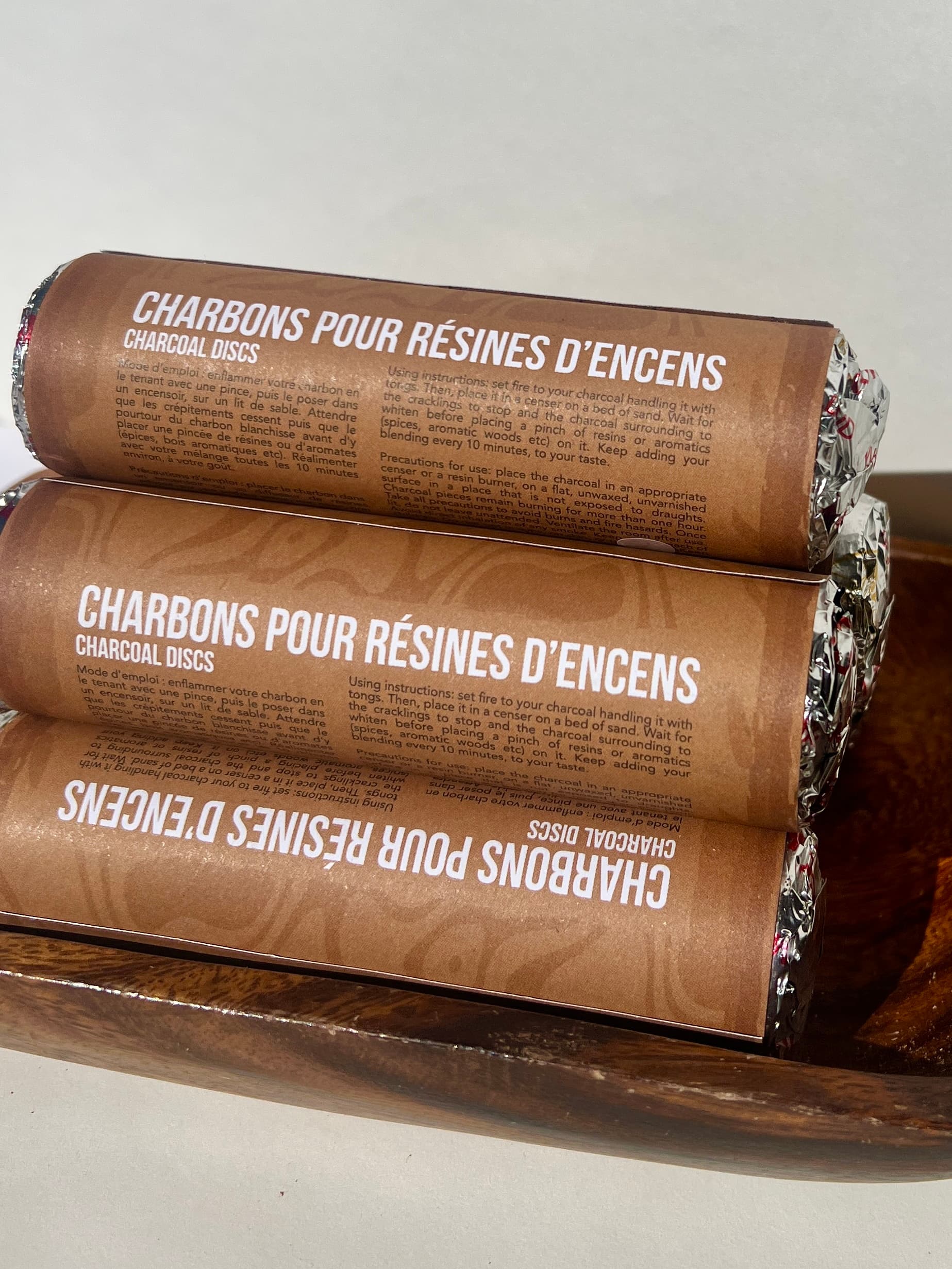 Charbons pour résines d'encens