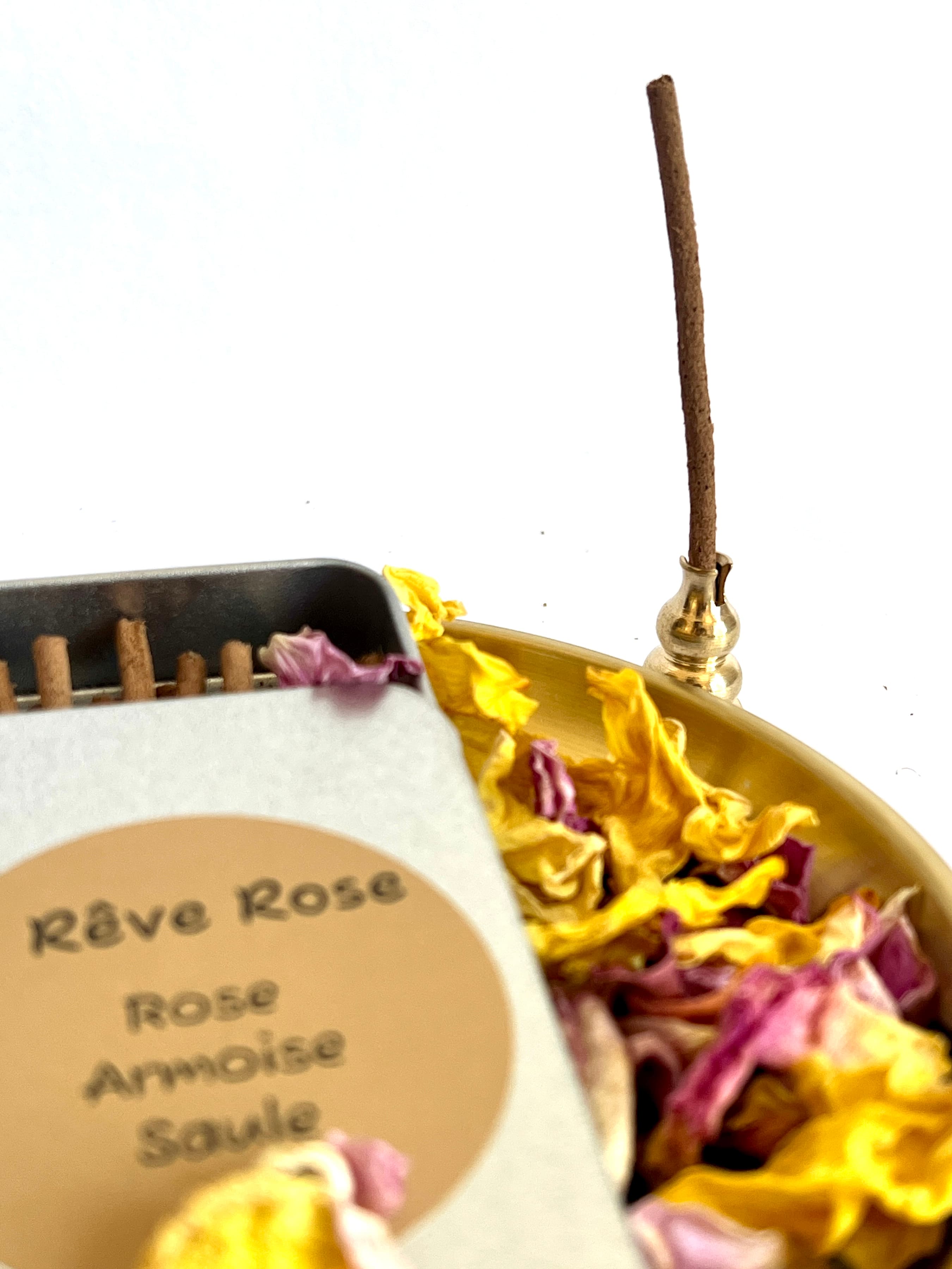Rêve rose, bâtonnets d'encens japonais ~ rose & armoise
