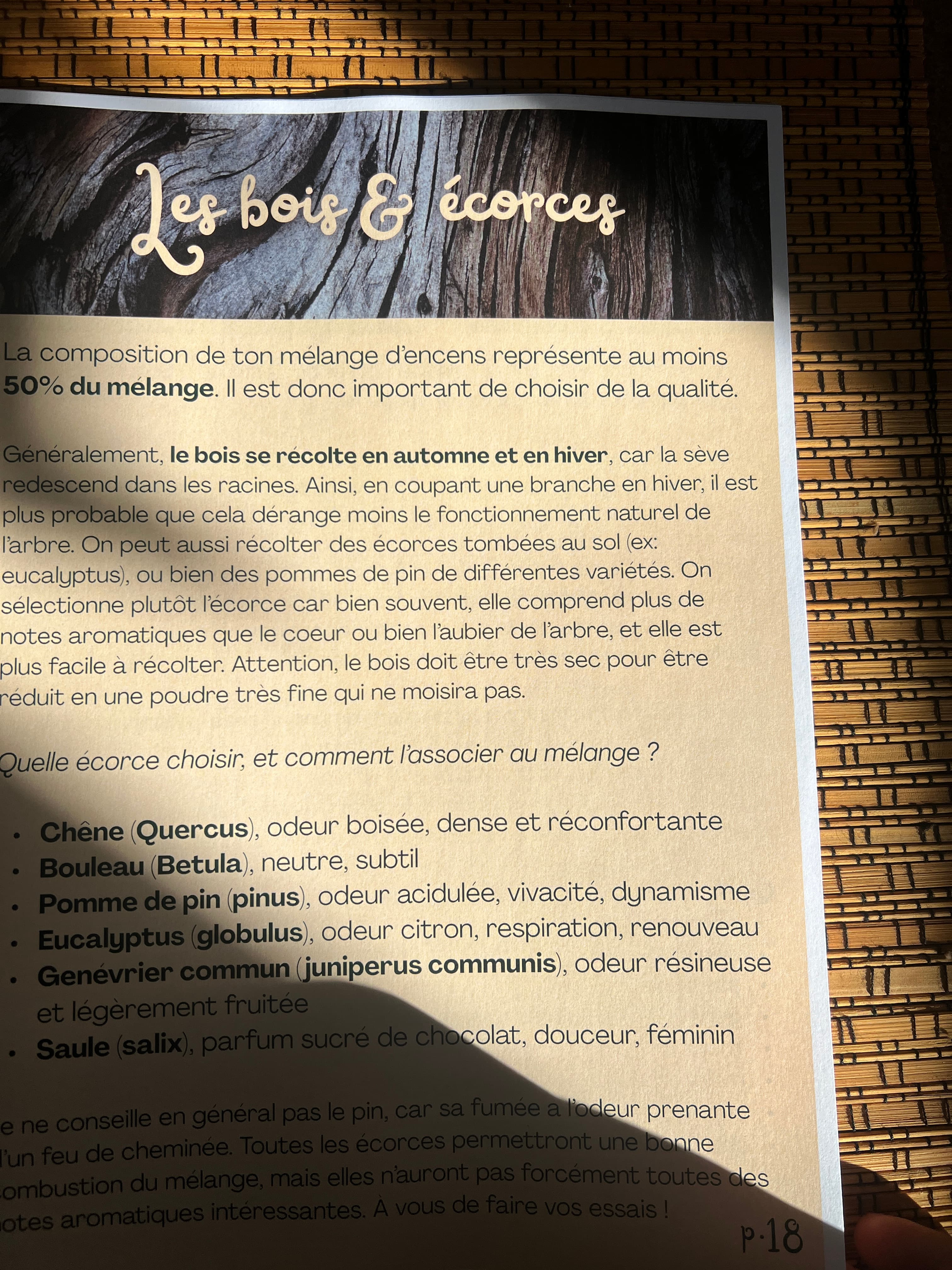 Guide pratique de fabrication d’encens 